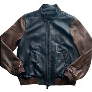 Men’s Coach 100% Leather Bomber Jacket